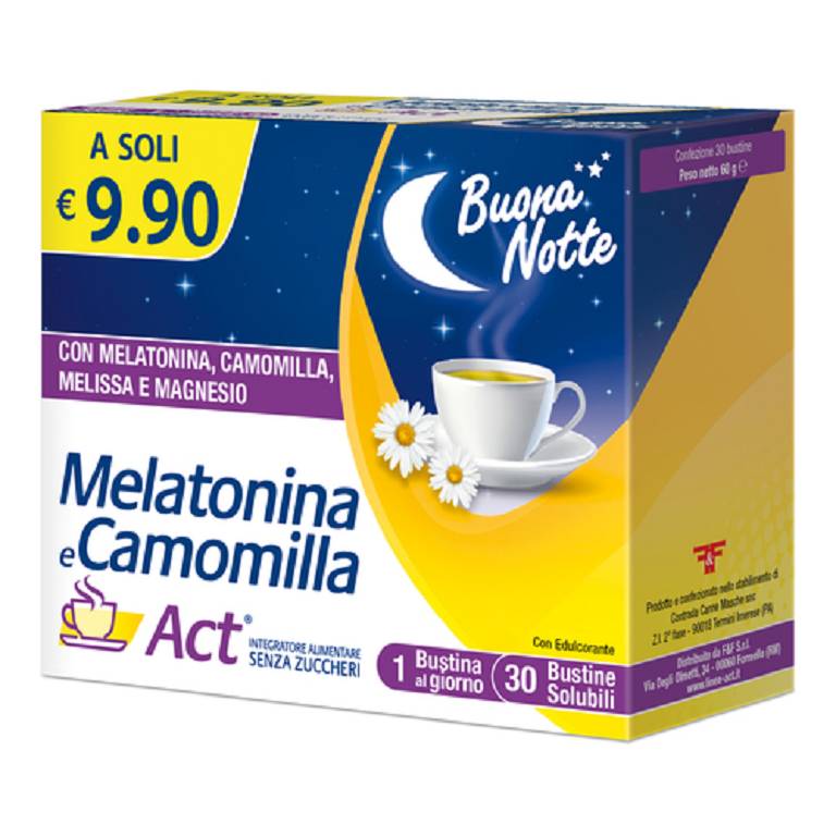 MELATONINA ACT+CAMOMILLA30BUST